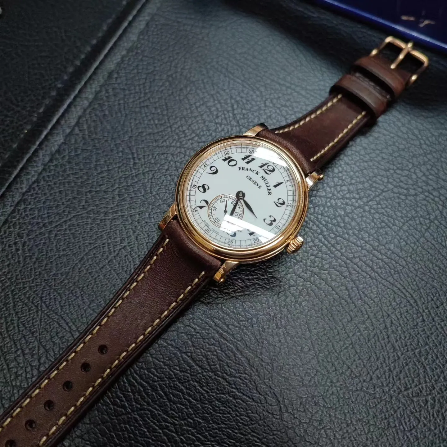 18mm, 20mm Brown Pueblo Calf Leather Watch Strap