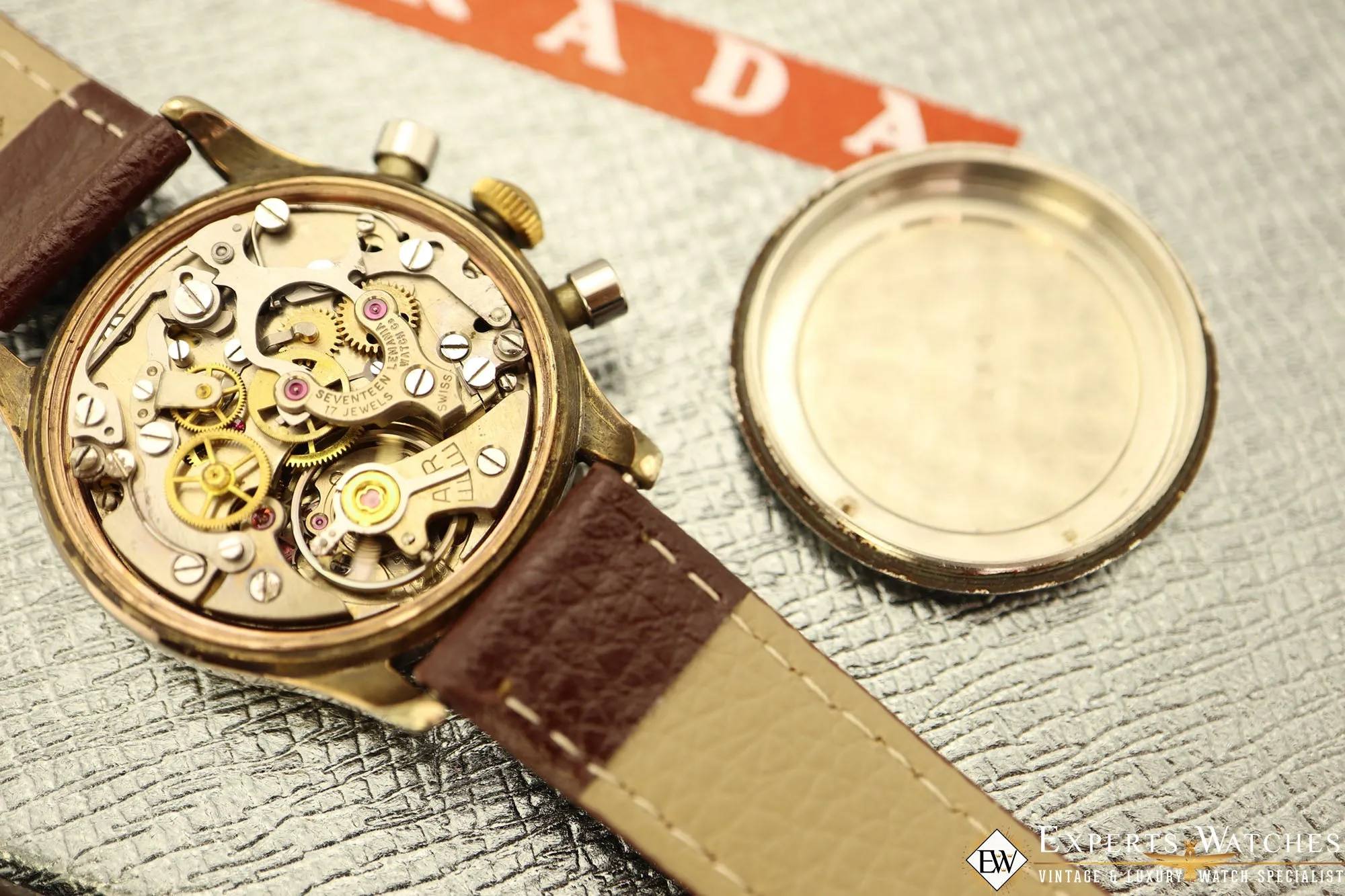 1950s Serviced Vintage Lemania 105 Chronograph Gold Cal 1270 (320 / 321) Watch