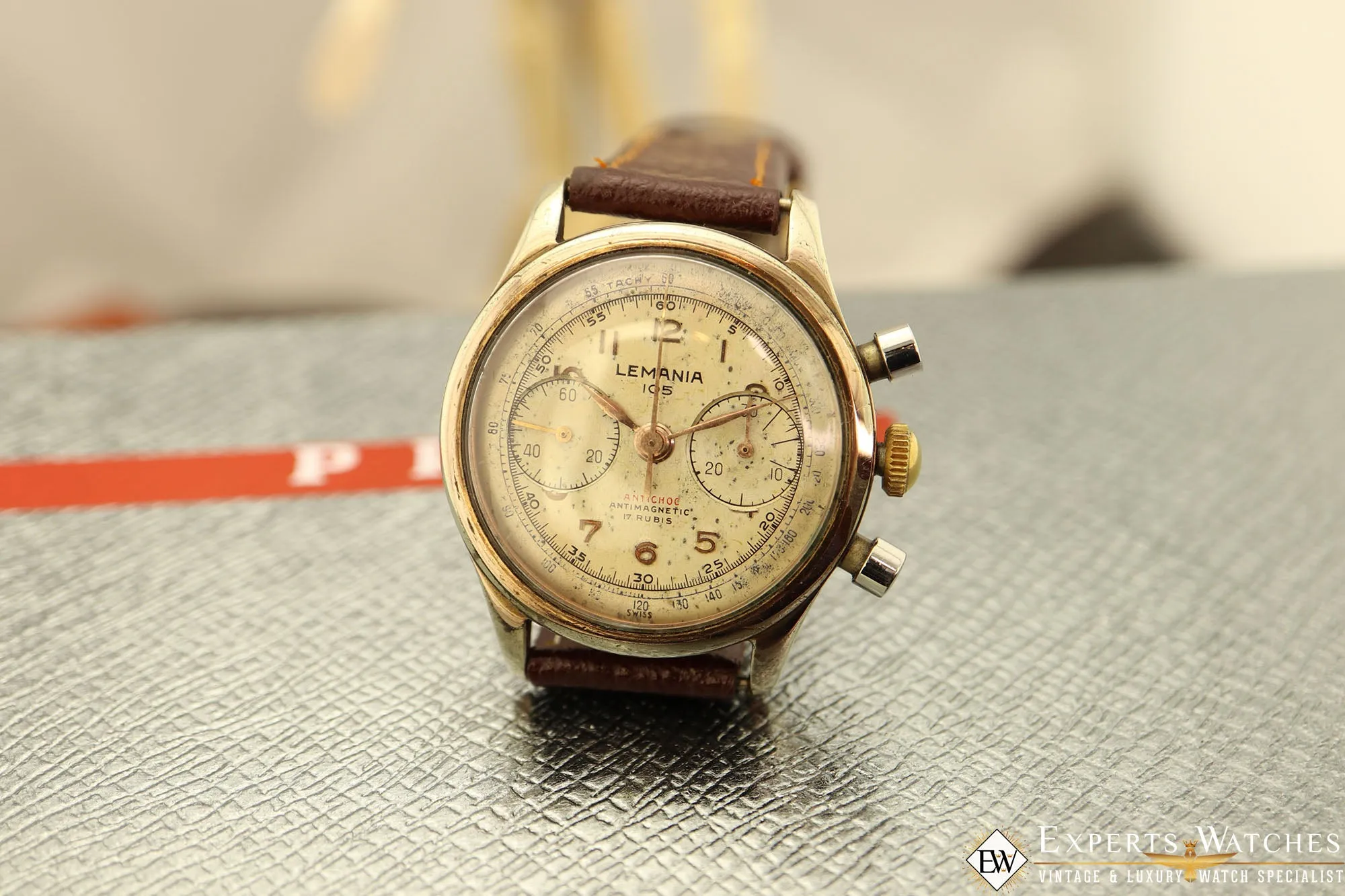 1950s Serviced Vintage Lemania 105 Chronograph Gold Cal 1270 (320 / 321) Watch