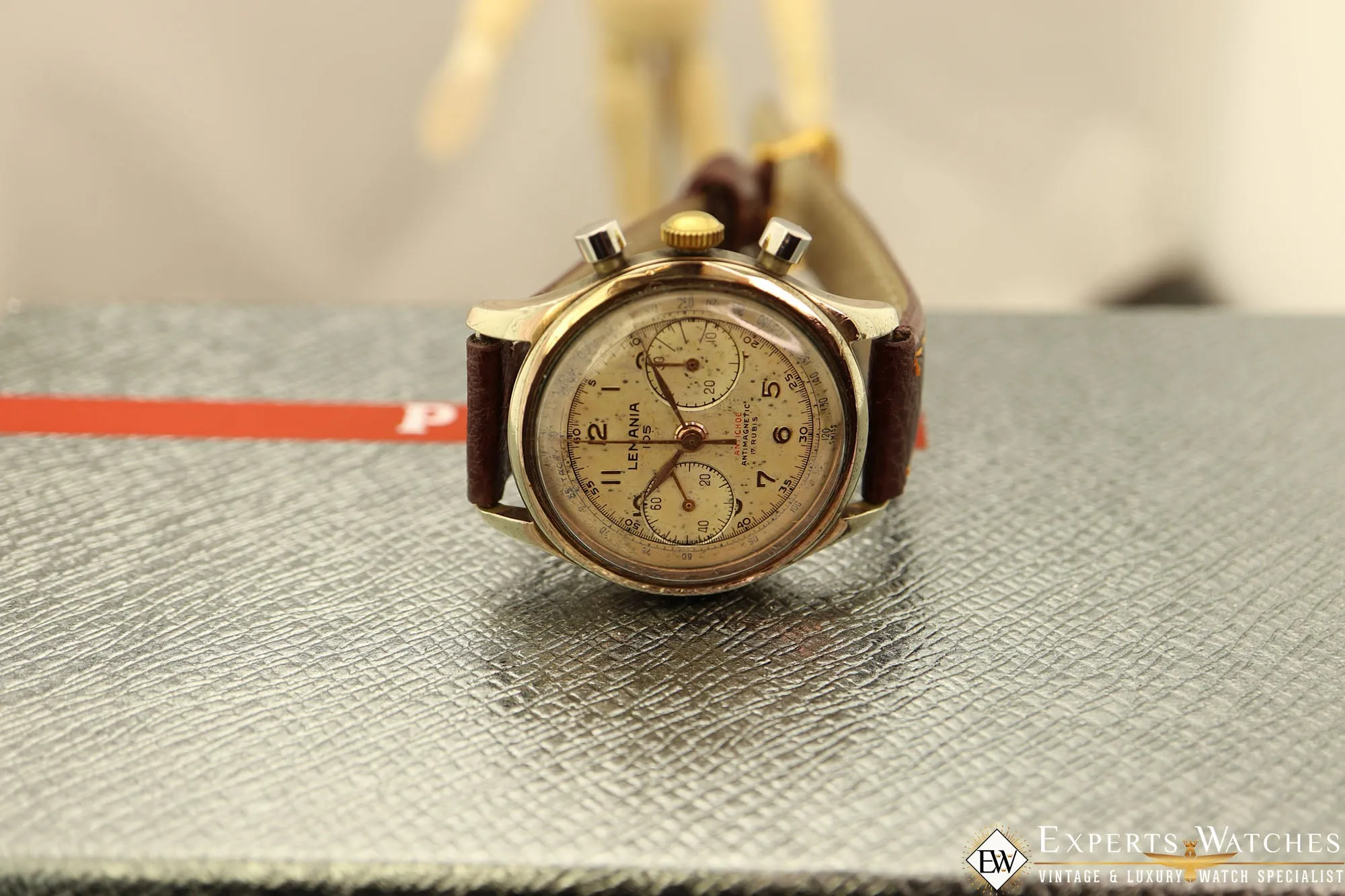 1950s Serviced Vintage Lemania 105 Chronograph Gold Cal 1270 (320 / 321) Watch