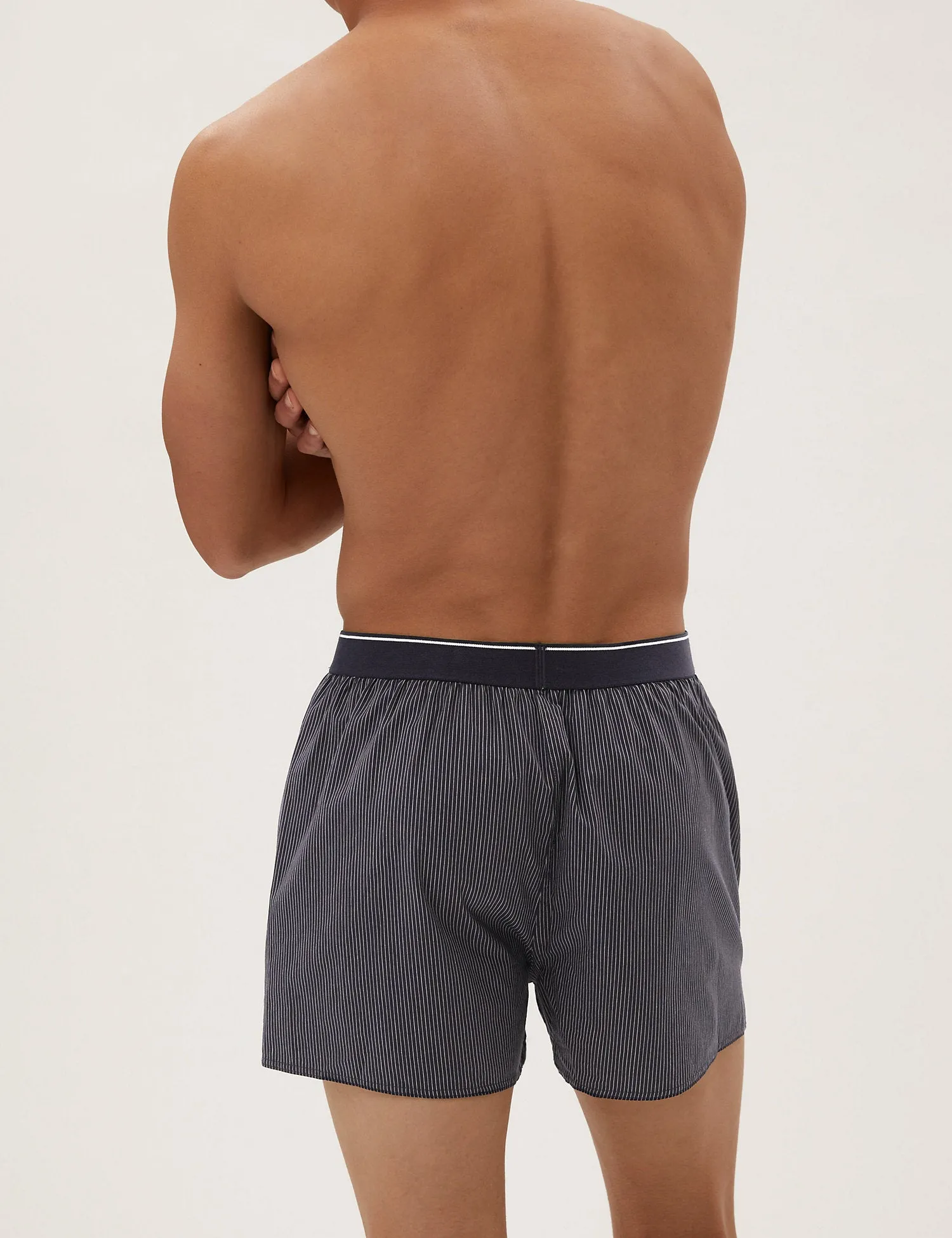 3pk Pure Cotton StayNew Woven Boxers