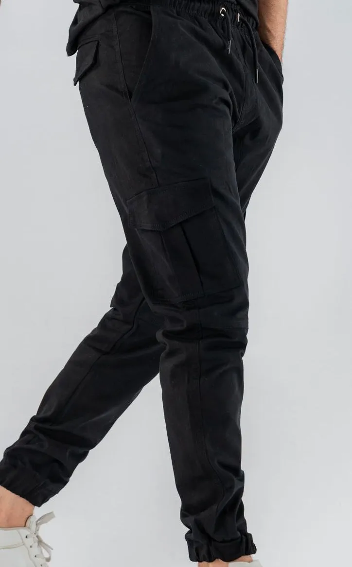 6 Pocket Cargo Trouser Black