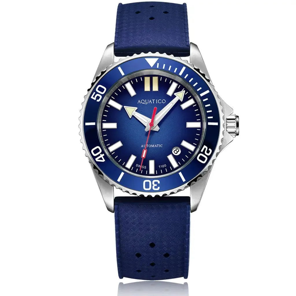 Aquatico Super Ocean Blue Dial (SWISS MADE Sellita sw200-1) T100 tritium watch