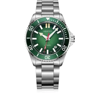Aquatico Super Ocean Green Dial (SWISS MADE Sellita sw200-1) T100 tritium watch