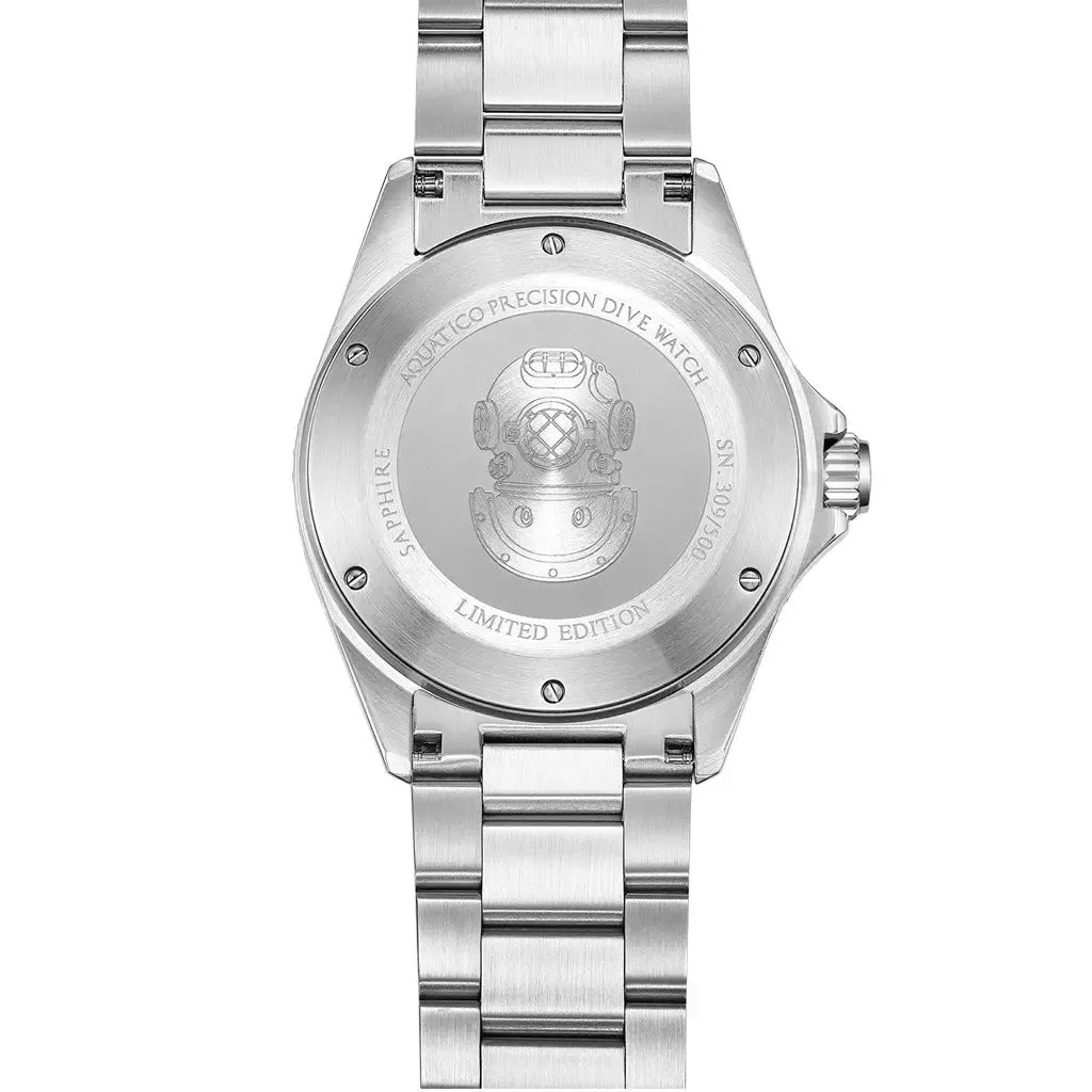 Aquatico Super Ocean Green Dial (SWISS MADE Sellita sw200-1) T100 tritium watch