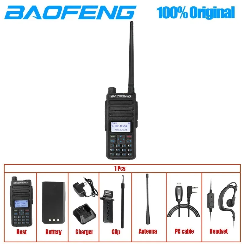 Baofeng DR-1801UV Long Range Dual Band DMR Digital/Analog Walkie Talkie Tier I Tier II Dual Time Slot Upgrade DM-1801 Ham Radio