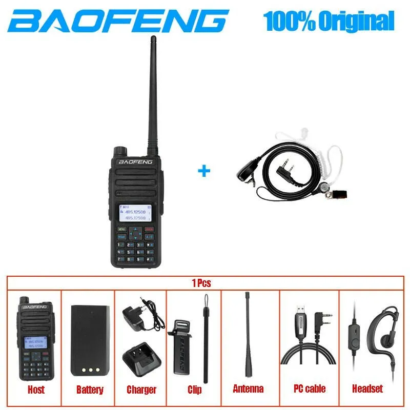 Baofeng DR-1801UV Long Range Dual Band DMR Digital/Analog Walkie Talkie Tier I Tier II Dual Time Slot Upgrade DM-1801 Ham Radio