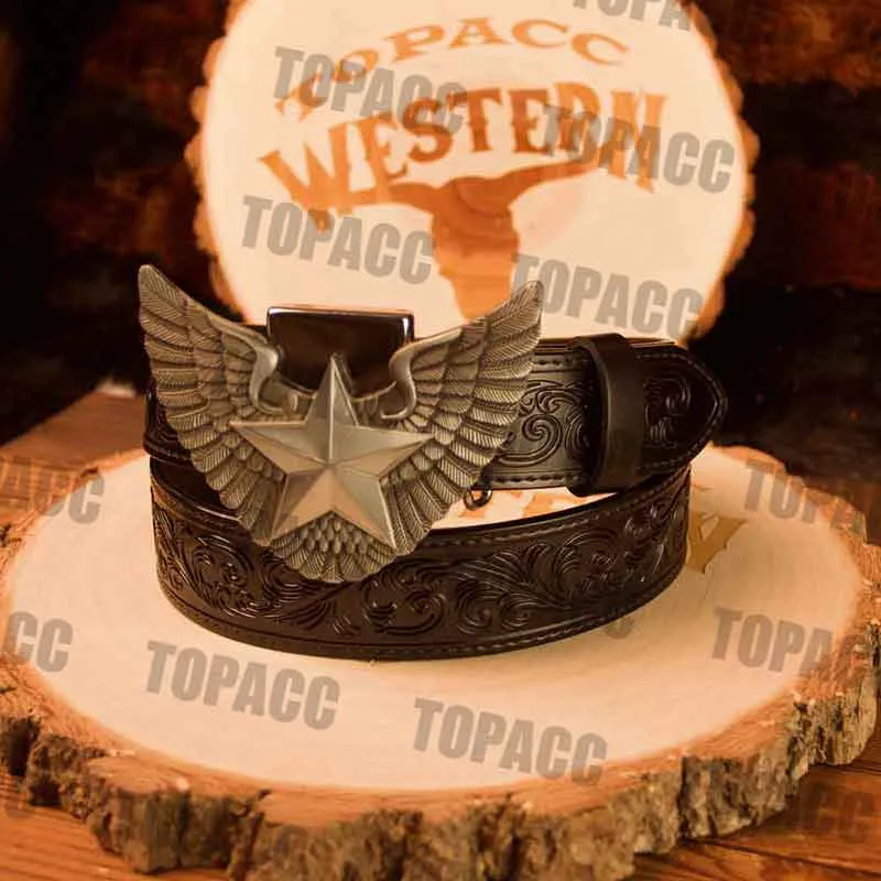 Black Belt with Vintage Lighter Buckle