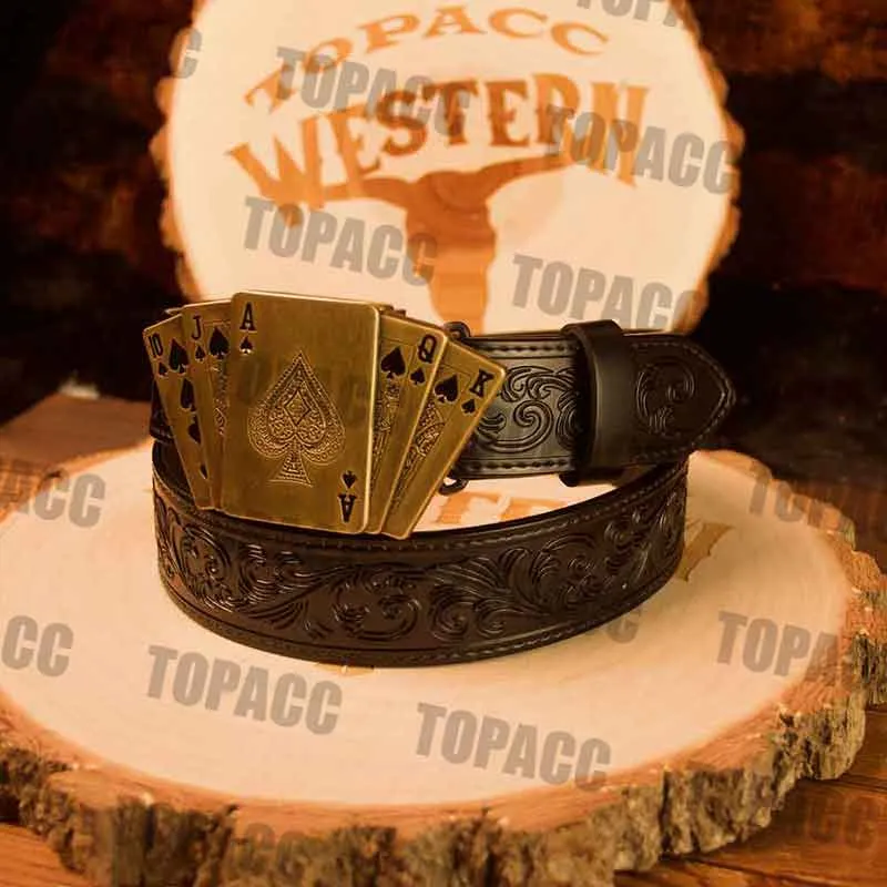 Black Belt with Vintage Lighter Buckle