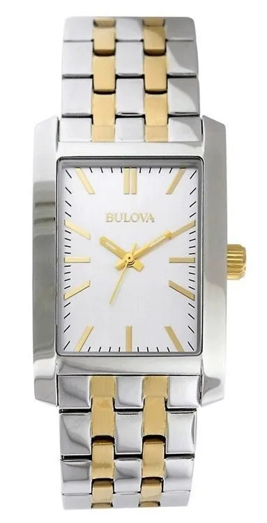 Bulova Classic Quartz Silver Dial Two-tone Men's Watch 98A137