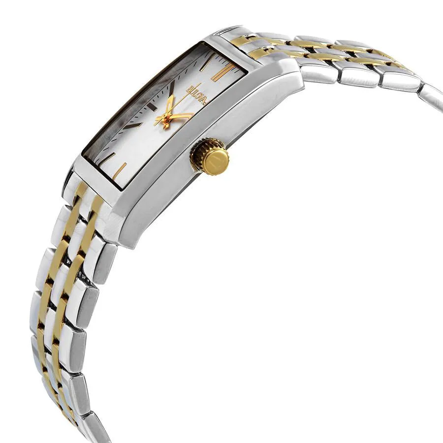 Bulova Classic Quartz Silver Dial Two-tone Men's Watch 98A137