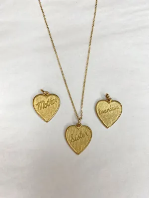 Charm Bar - Word Hearts (3 Styles)
