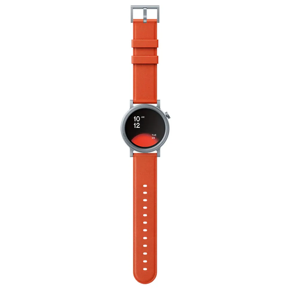 CMF Watch Pro 2 D398 Smart Watch (45mm - GPS) Ash Gray Metal Case With Orange Leather Strap
