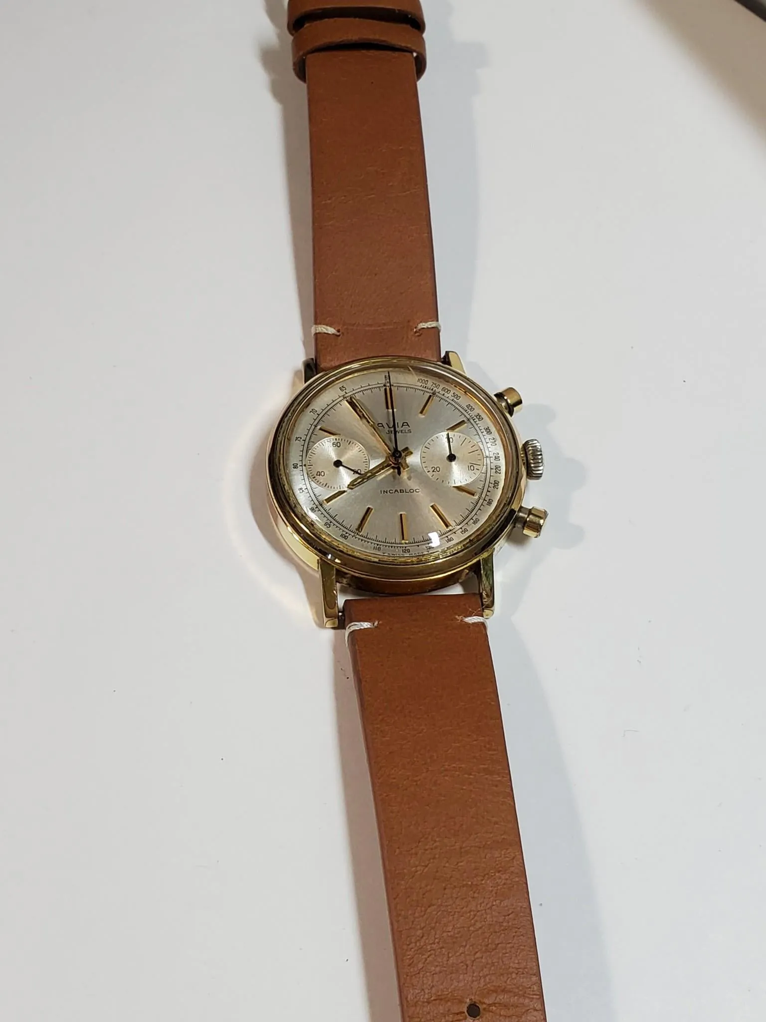 Collectible Vintage CHRONOGARAPH AVIA wristwatch mechanical watch LANDERON 248