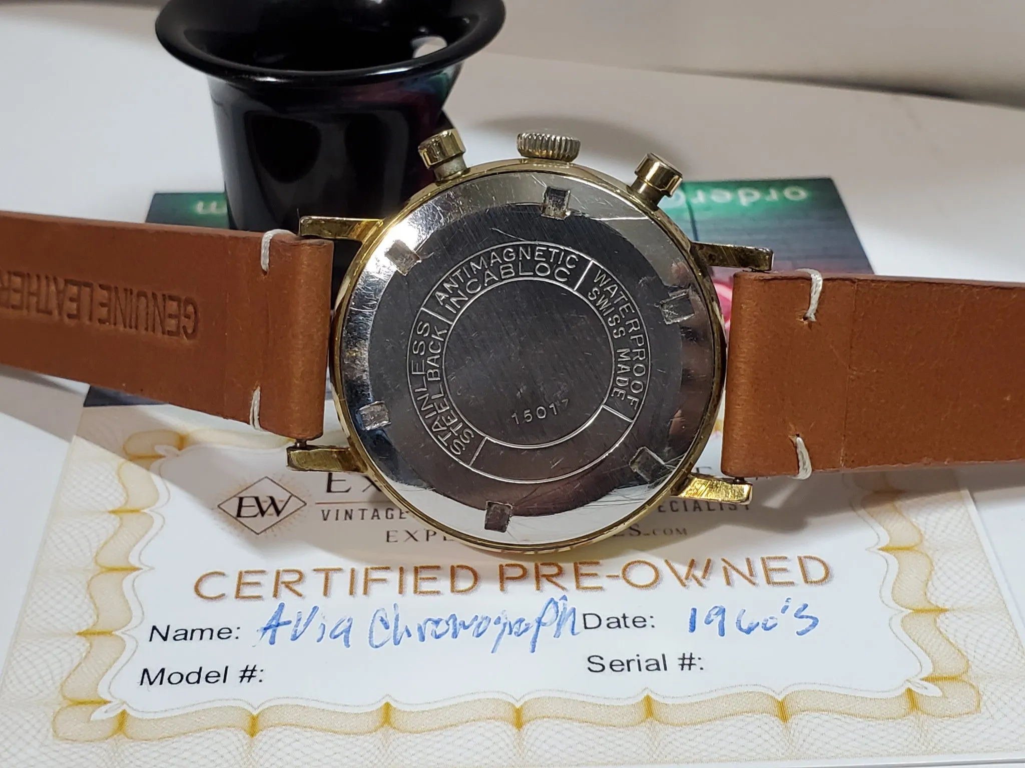 Collectible Vintage CHRONOGARAPH AVIA wristwatch mechanical watch LANDERON 248