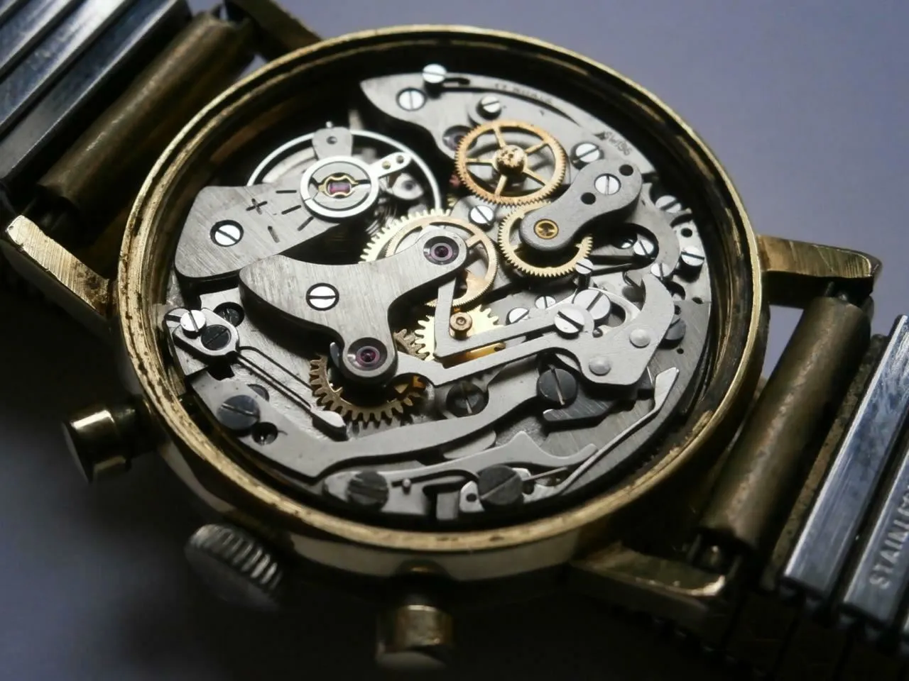 Collectible Vintage CHRONOGARAPH AVIA wristwatch mechanical watch LANDERON 248
