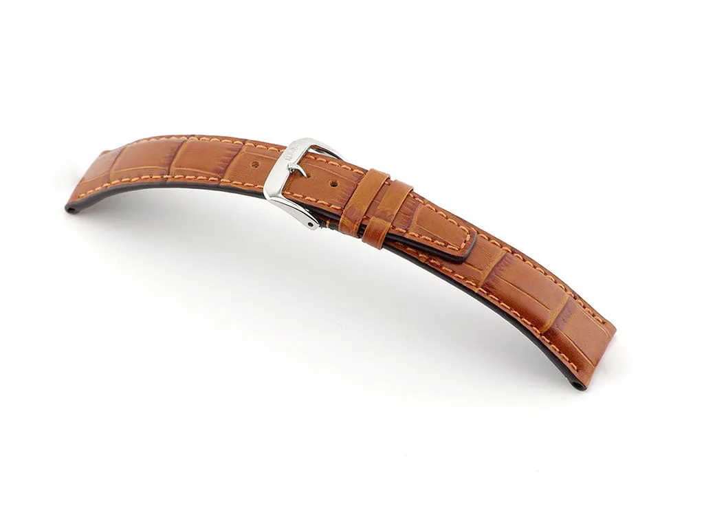 Dallas - Cognac - Alligator Grained