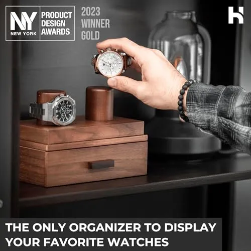 Display Your Favorite Watches with The Weekender Case for 2 Watches