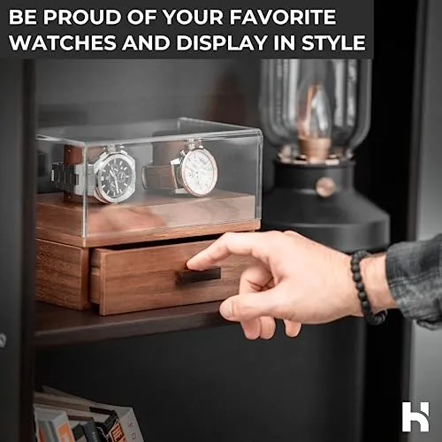 Display Your Favorite Watches with The Weekender Case for 2 Watches