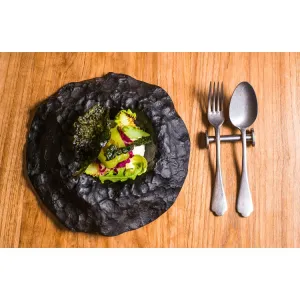 Dolce Vita Three-Piece Pewter Stainless Steel Serving Set