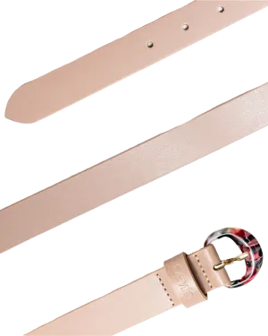 Feminine Shell Belt in Light Pink