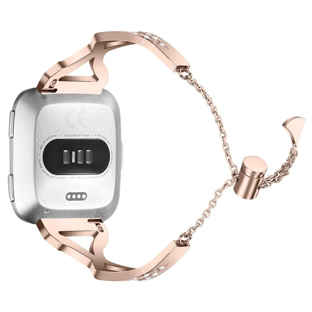 Fitbit Versa 2 / Versa Lite fashionable 304 stainless steel watch strap - Gold