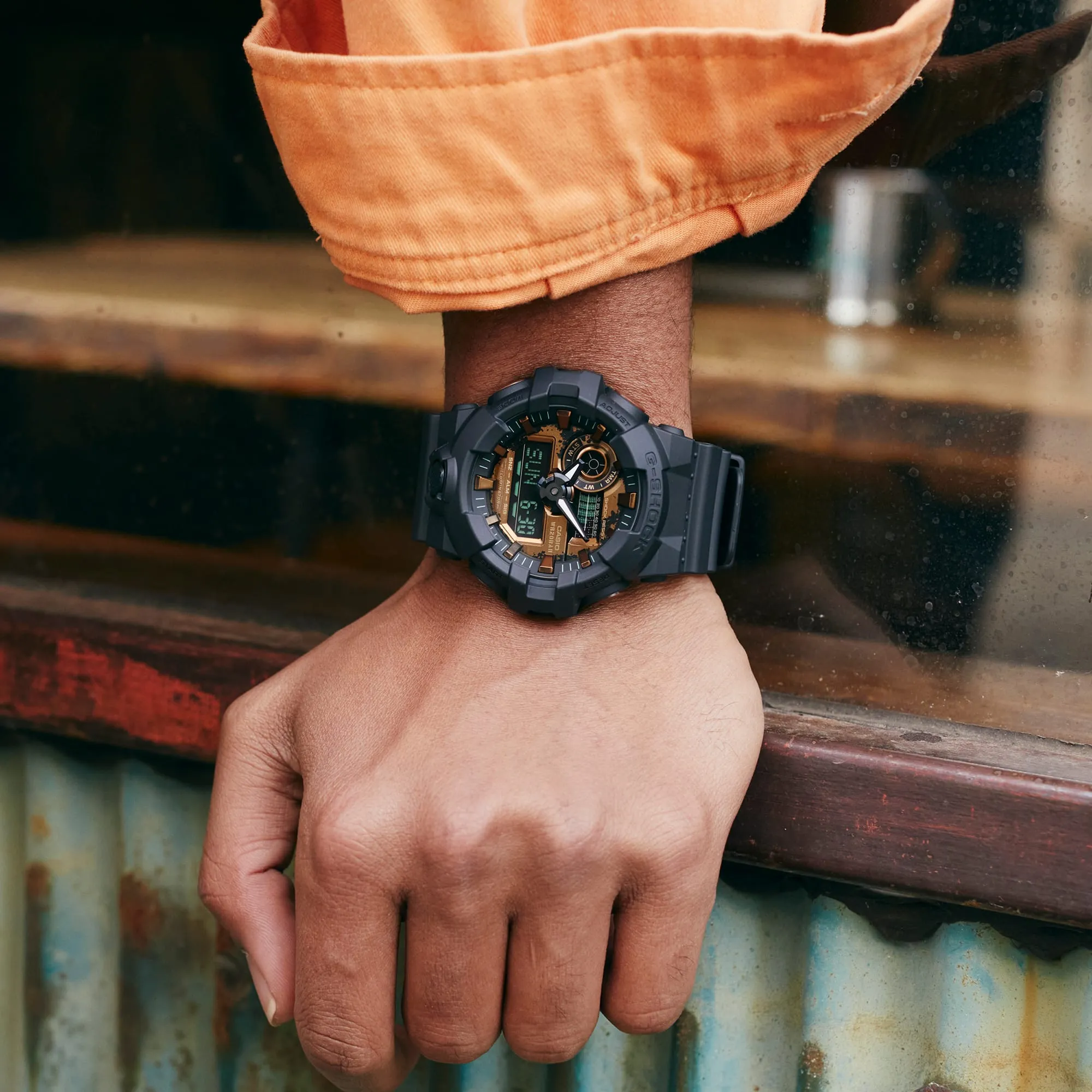 G-Shock Digital Black Resin Band Men's Watch GA700RC-1A