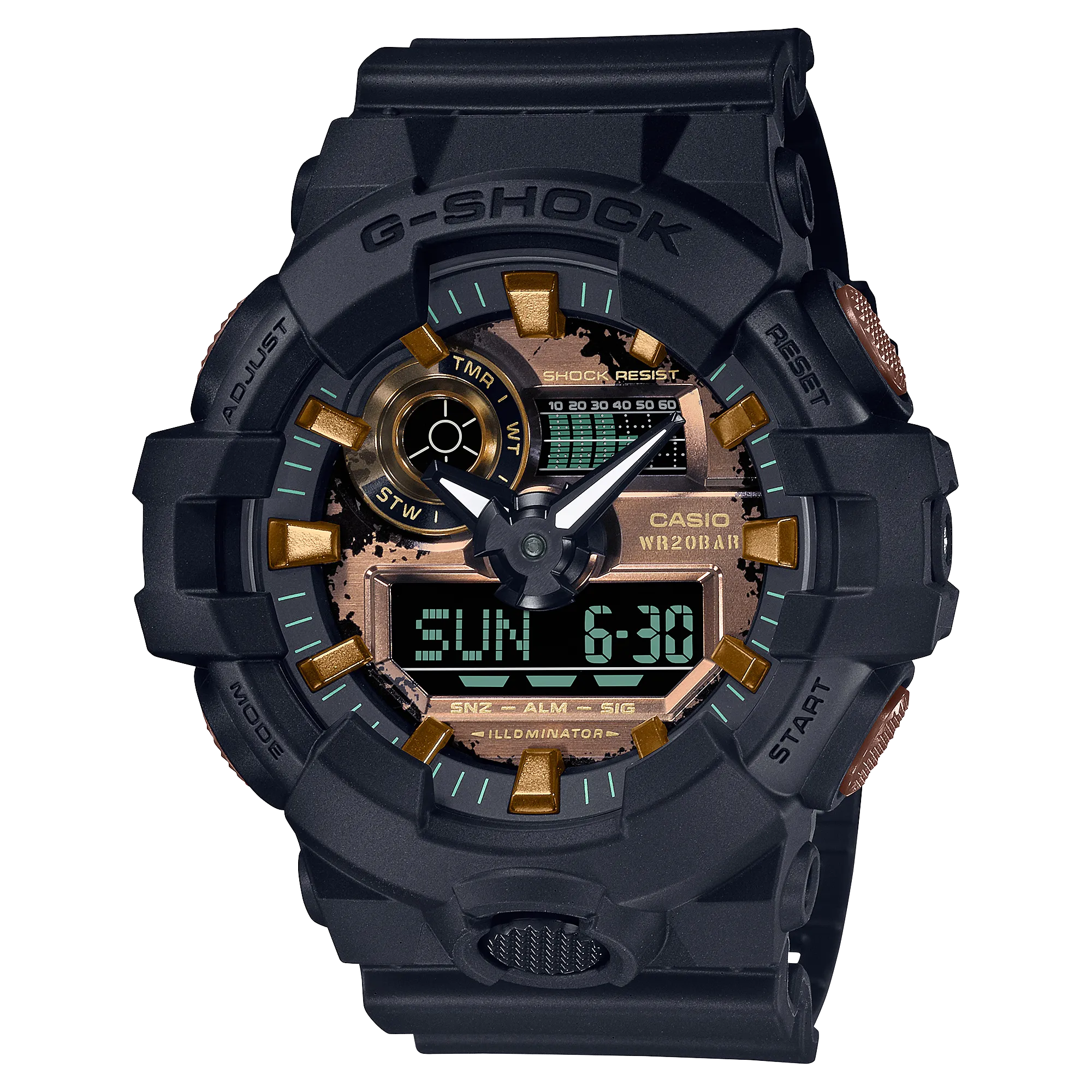 G-Shock Digital Black Resin Band Men's Watch GA700RC-1A