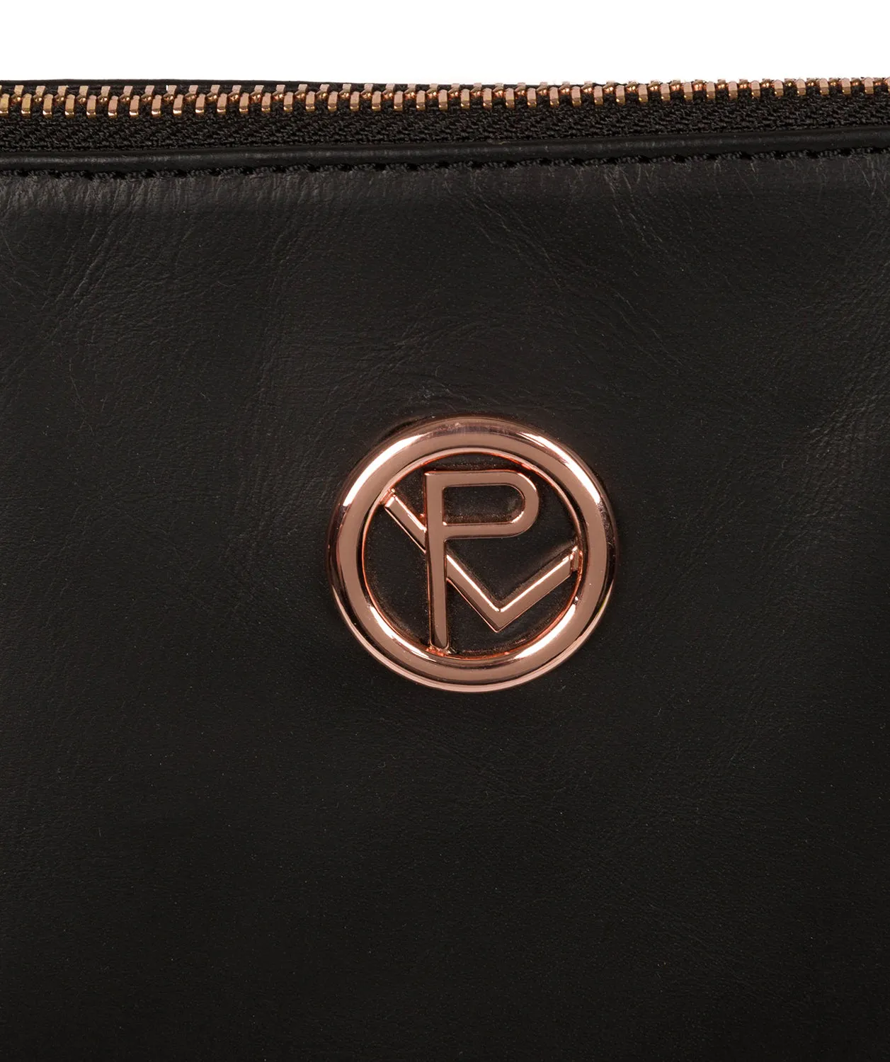 'Goya' Black Leather Tote Bag