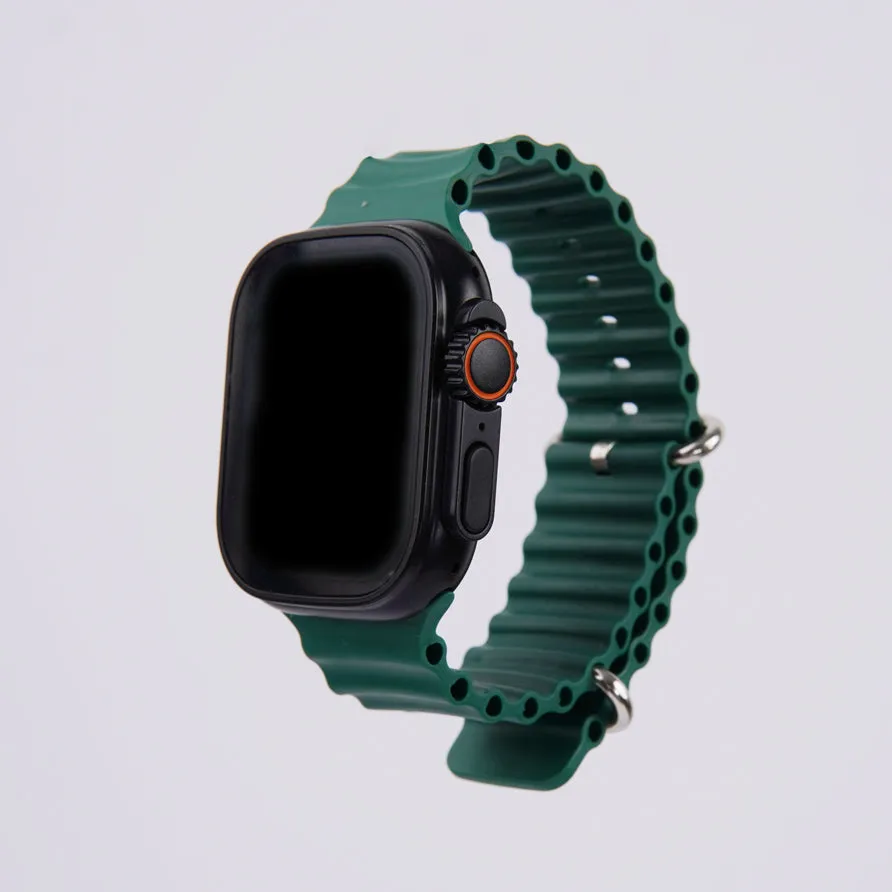 I20 Ultra Max suit Smart Watch 10 in 1 box 2.3 infinite Display with 7 straps and Airpods