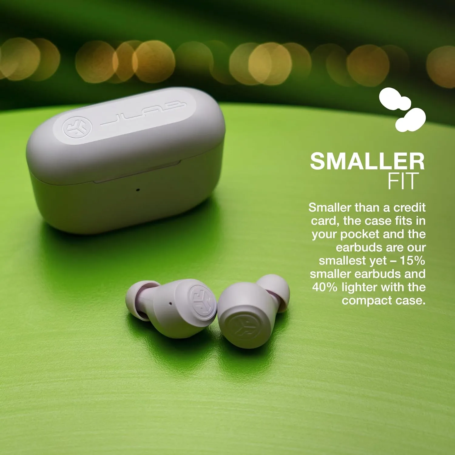 JLab Go Air Pop True Wireless Bluetooth Earbuds & Charging Case, Lilac, Dual Connect, IPX4 Sweat Resistance, Bluetooth 5 Connection, 3 EQ Sound Settings Signature, Balanced, Bass Boost