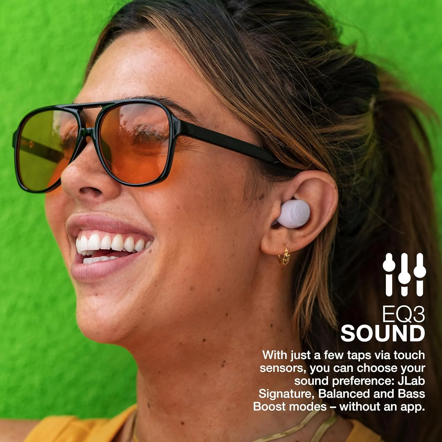 JLab Go Air Pop True Wireless Bluetooth Earbuds & Charging Case, Lilac, Dual Connect, IPX4 Sweat Resistance, Bluetooth 5 Connection, 3 EQ Sound Settings Signature, Balanced, Bass Boost