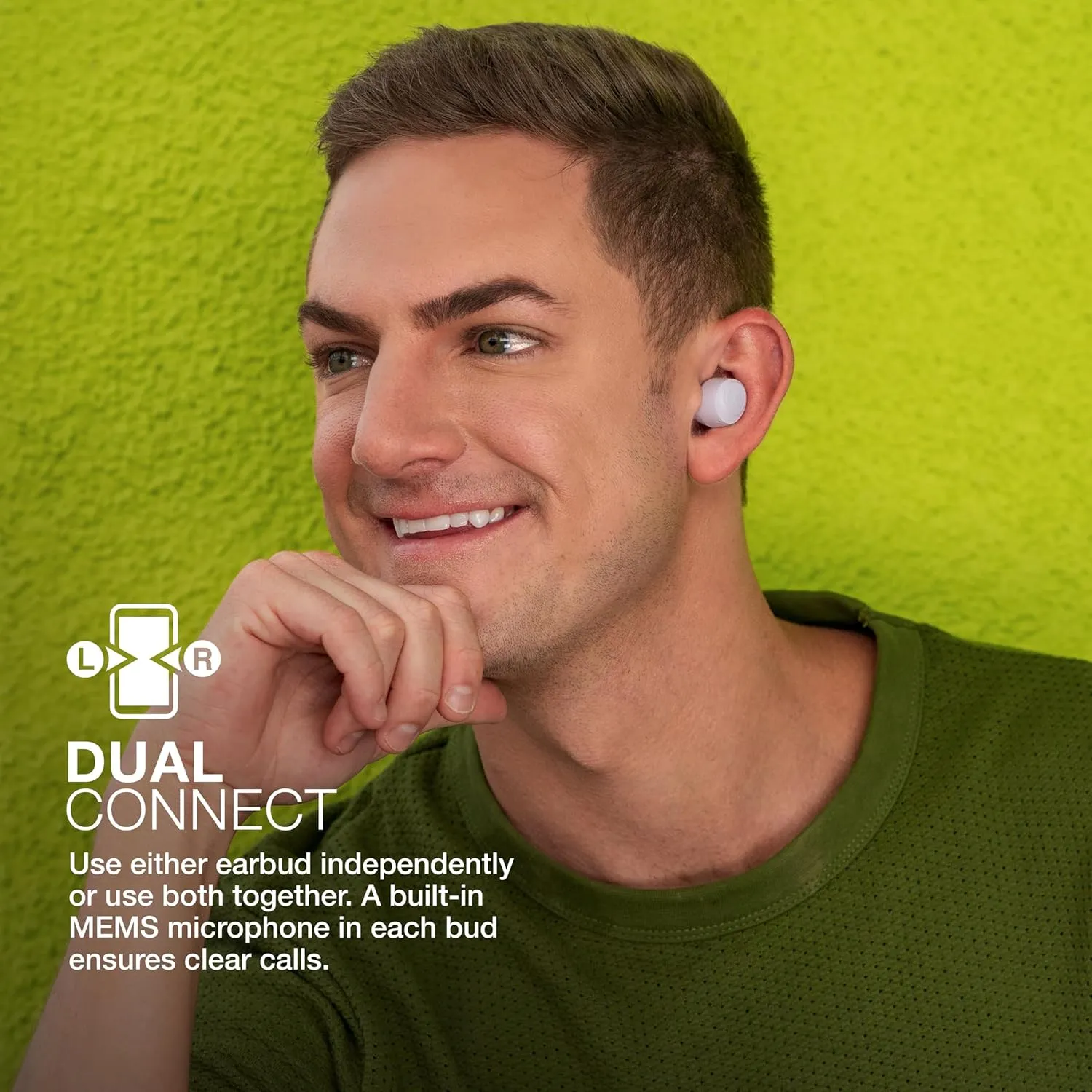 JLab Go Air Pop True Wireless Bluetooth Earbuds & Charging Case, Lilac, Dual Connect, IPX4 Sweat Resistance, Bluetooth 5 Connection, 3 EQ Sound Settings Signature, Balanced, Bass Boost
