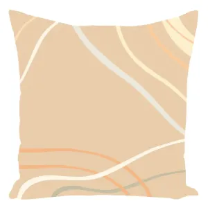 Latte Modern Throw Pillows 16x16