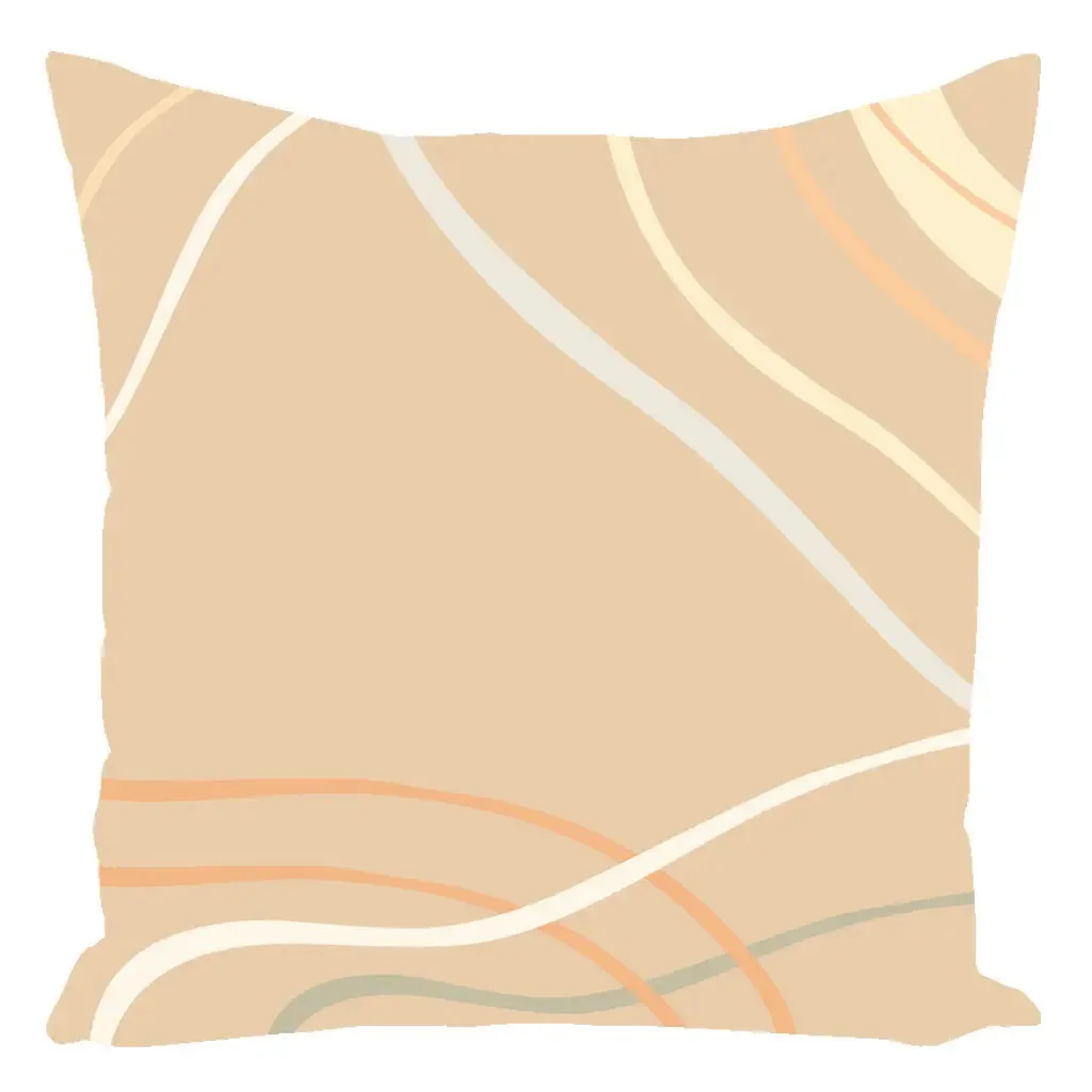 Latte Modern Throw Pillows 16x16