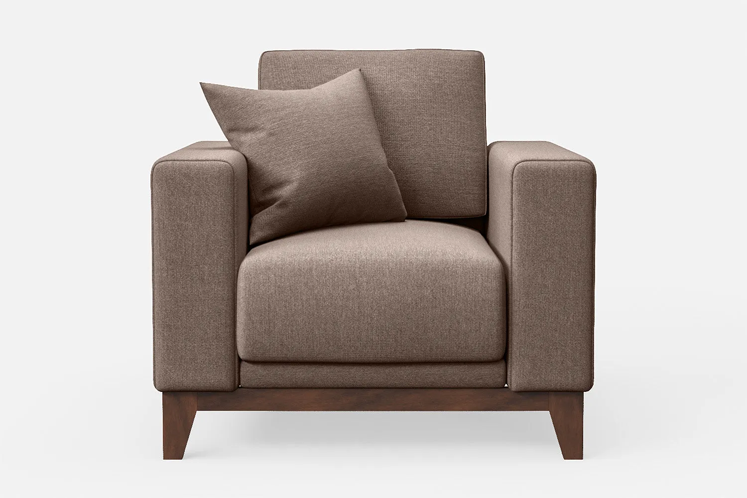 Lucca Armchair Caramel Linen Fabric