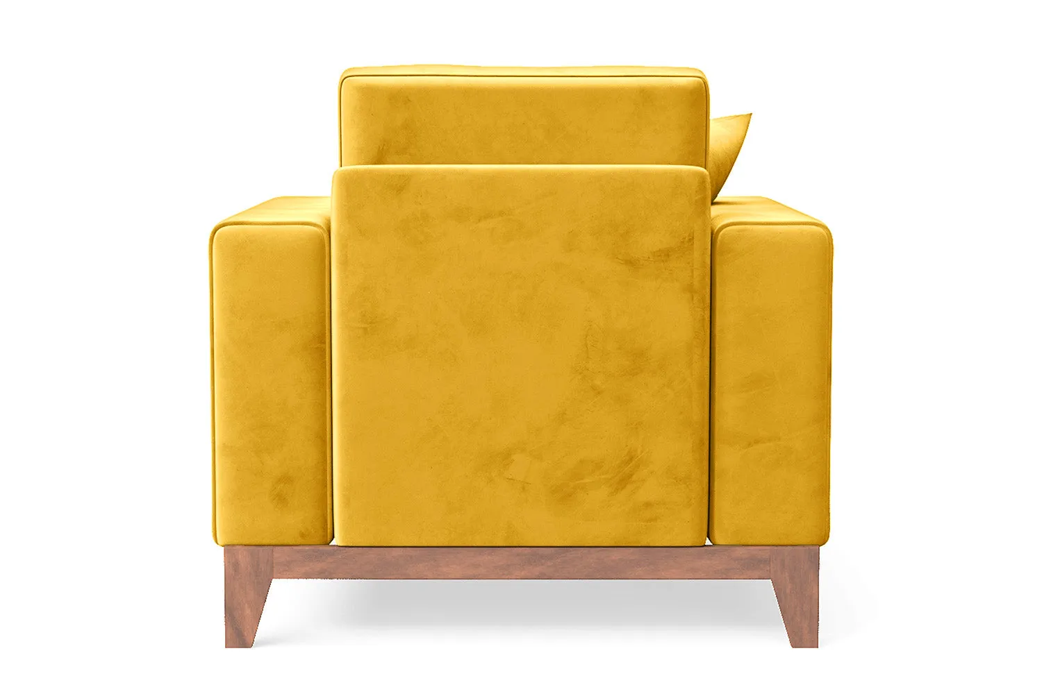 Lucca Armchair Yellow Velvet