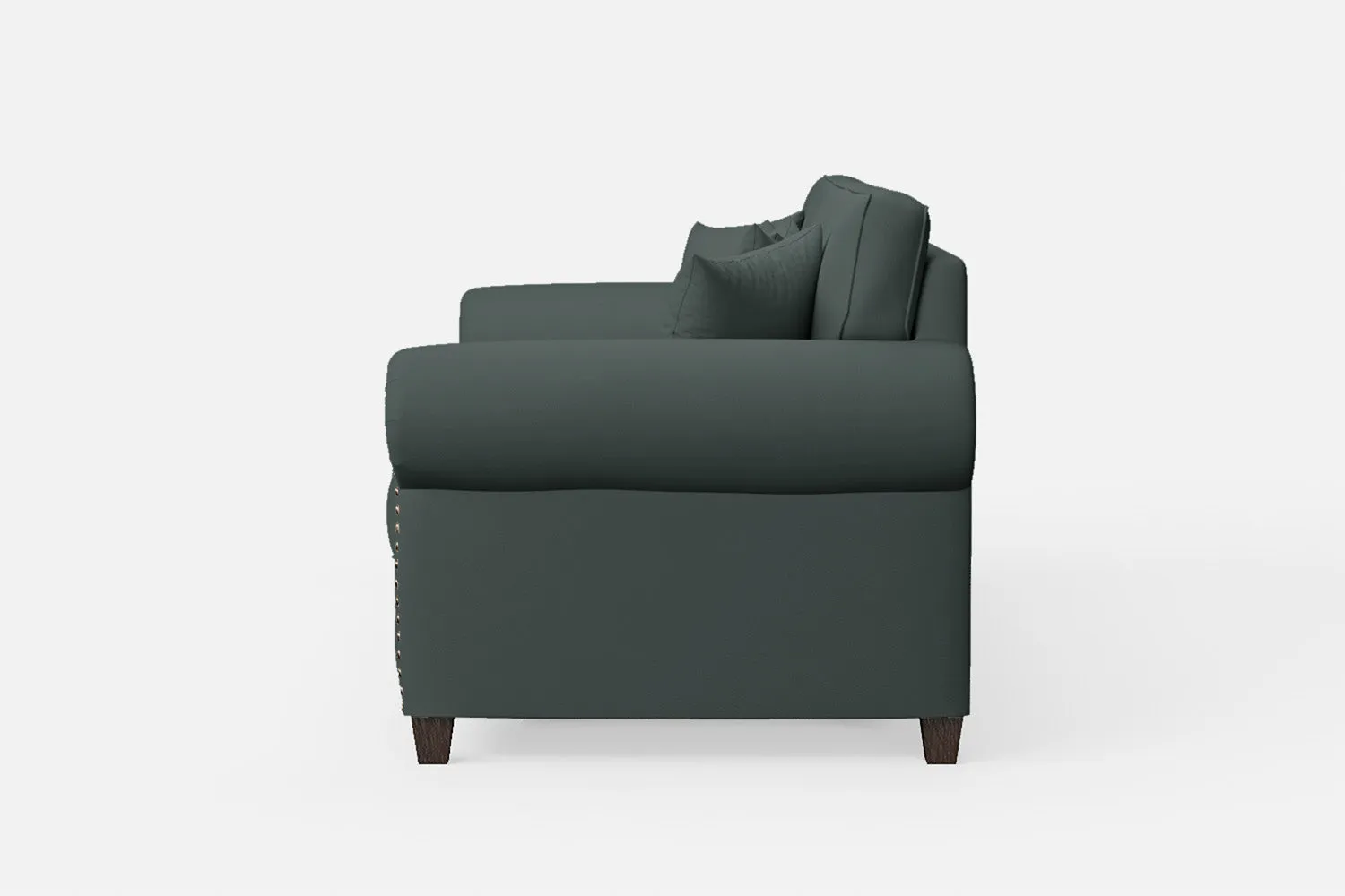 Marano 3 Seater Sofa Dusky Turquoise Leather