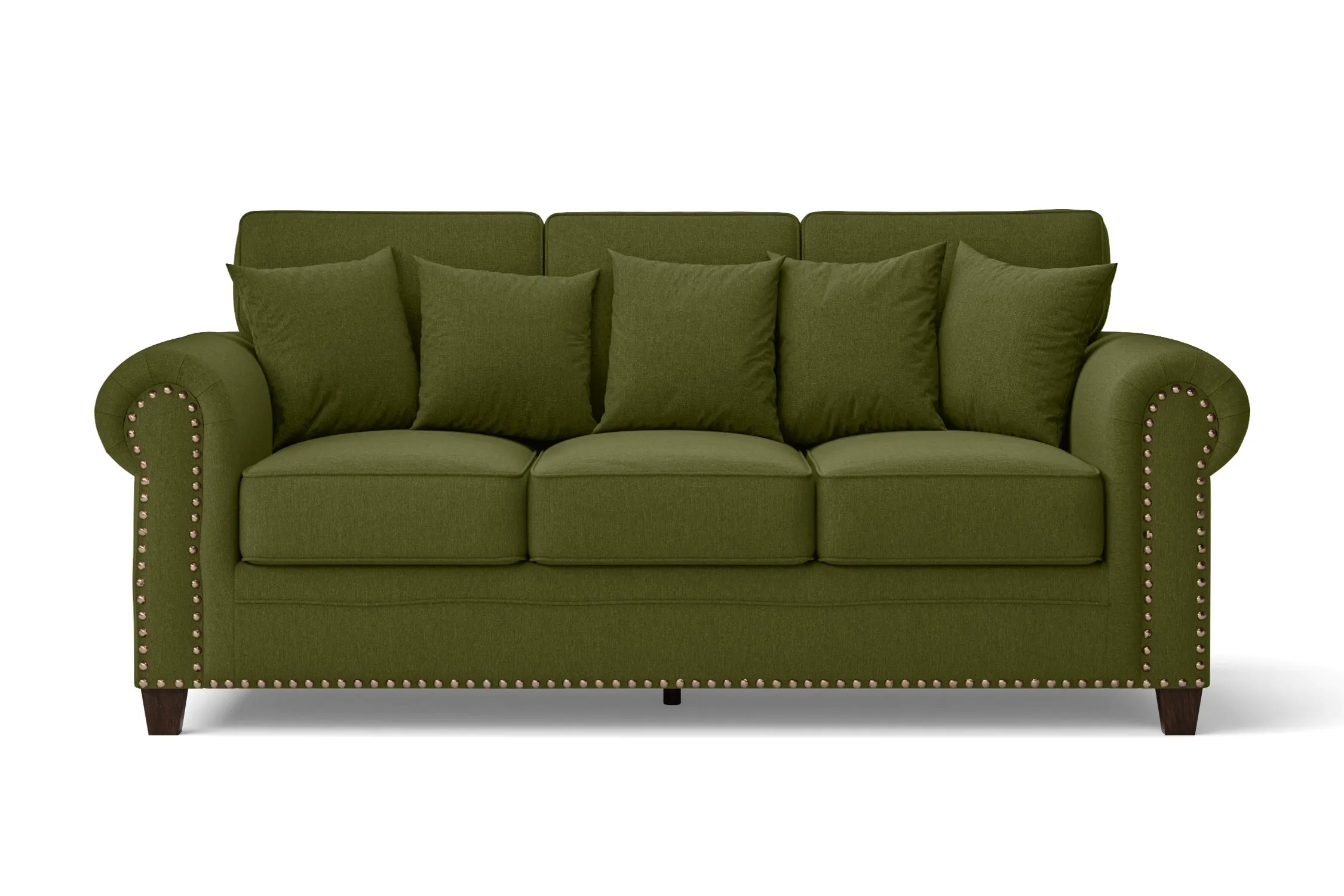 Marano 3 Seater Sofa Olive Linen Fabric