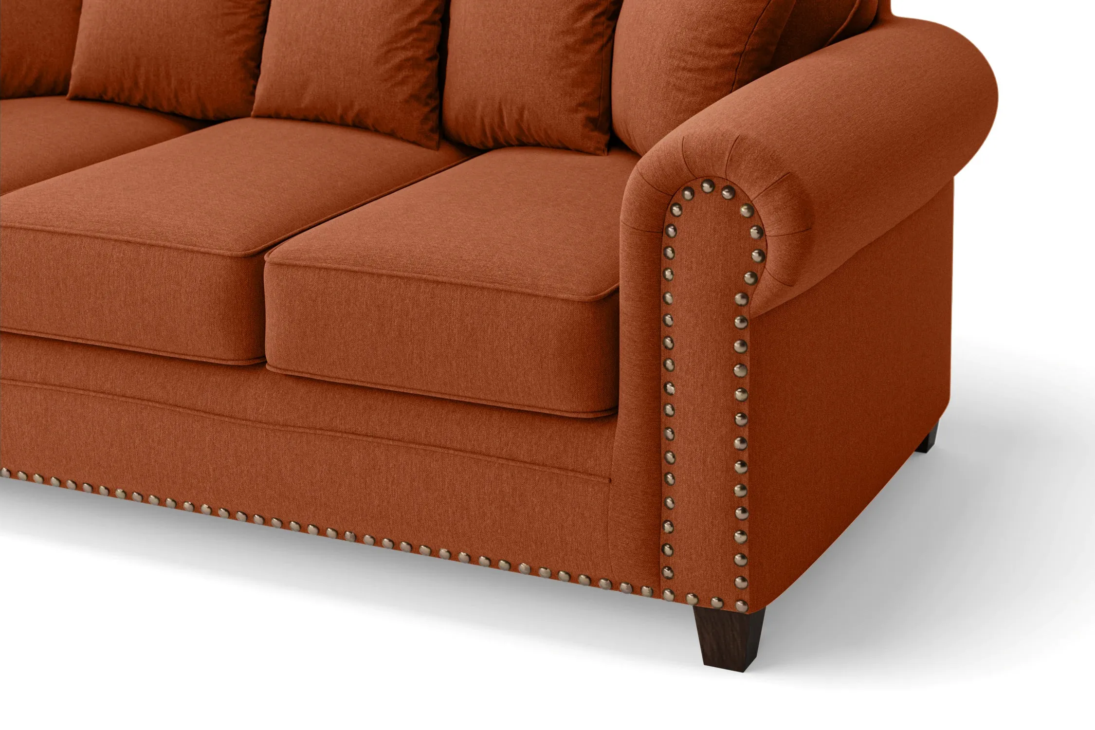 Marano Armchair Orange Linen Fabric