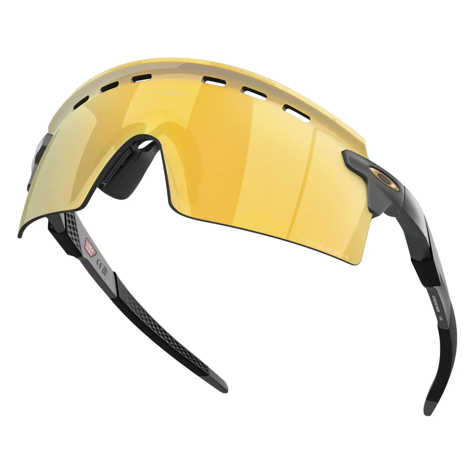 Oakley OO9235-0639 Men's OO9235 Encoder Strike Vented Rectangular Sunglasses, Matte Carbon