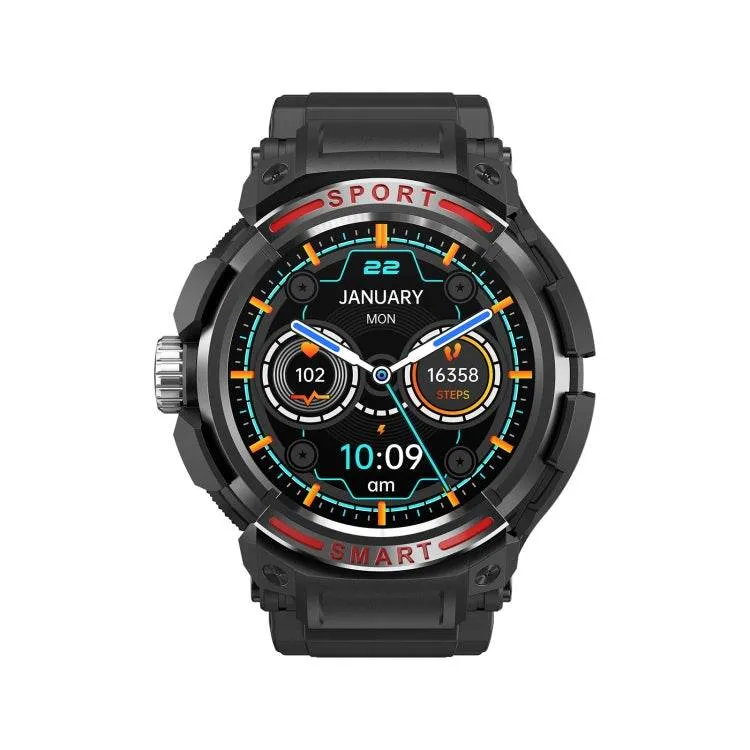 OVISEN GT100 Smart Watch with 1.39" TFT Display & Bluetooth Headset, Features Blood Oxygen Monitoring and Music Playback