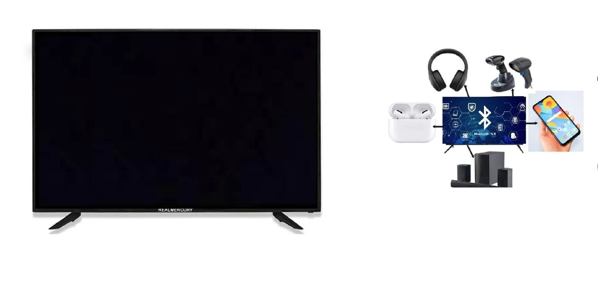 REAL MERCURY 32 Inch 4K Ultra Full HD Android 11 B34
