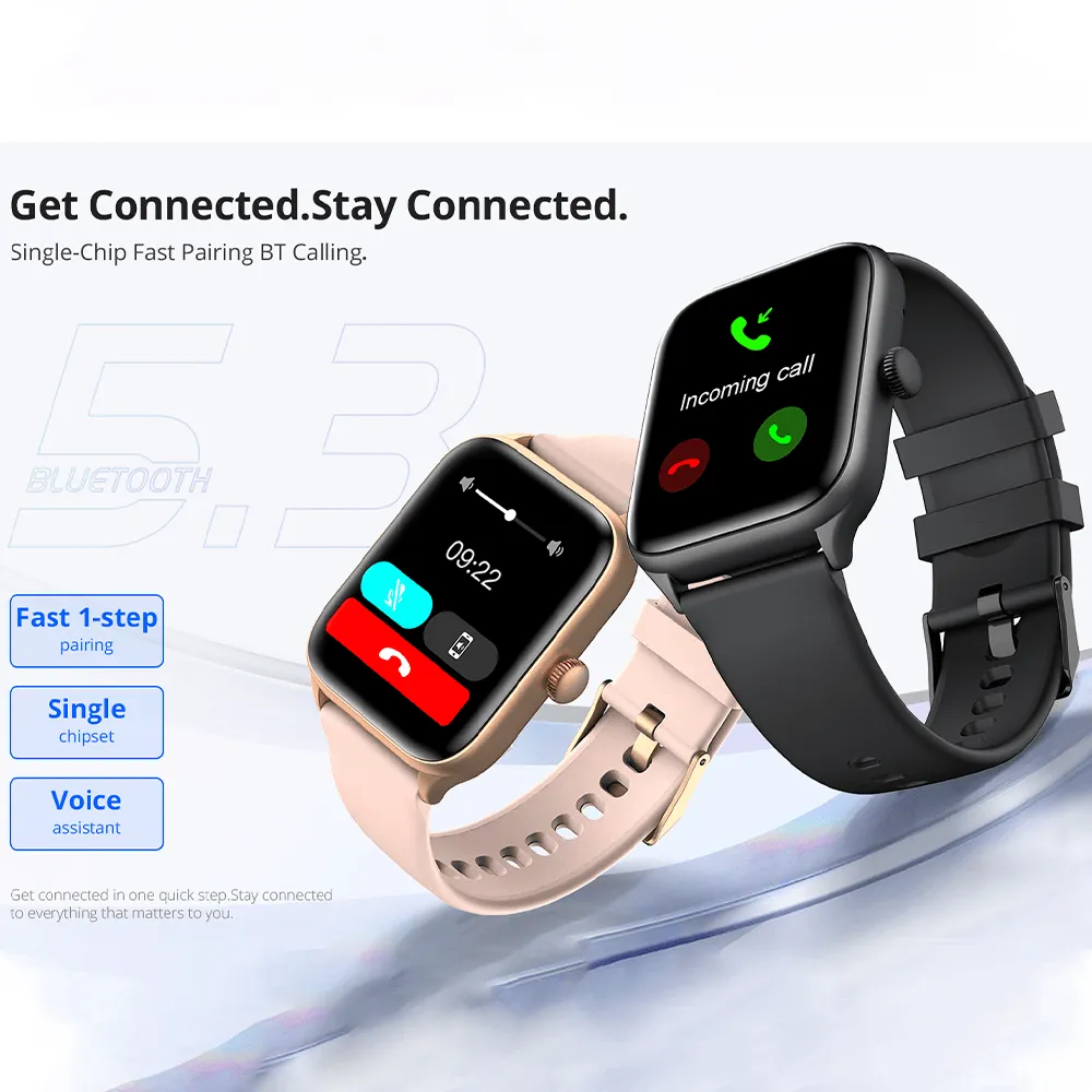 Riversong Motive 6 Pro SW62 Smart Watch Space Gray Silicone Strap