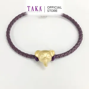 TAKA Jewellery 999 Pure Gold Charm Elephant