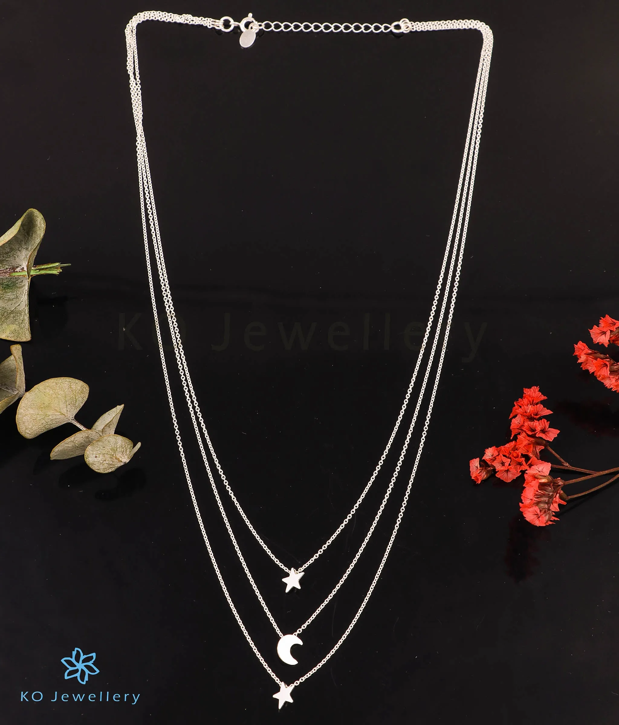 The Constellation Silver 3 Layered Necklace