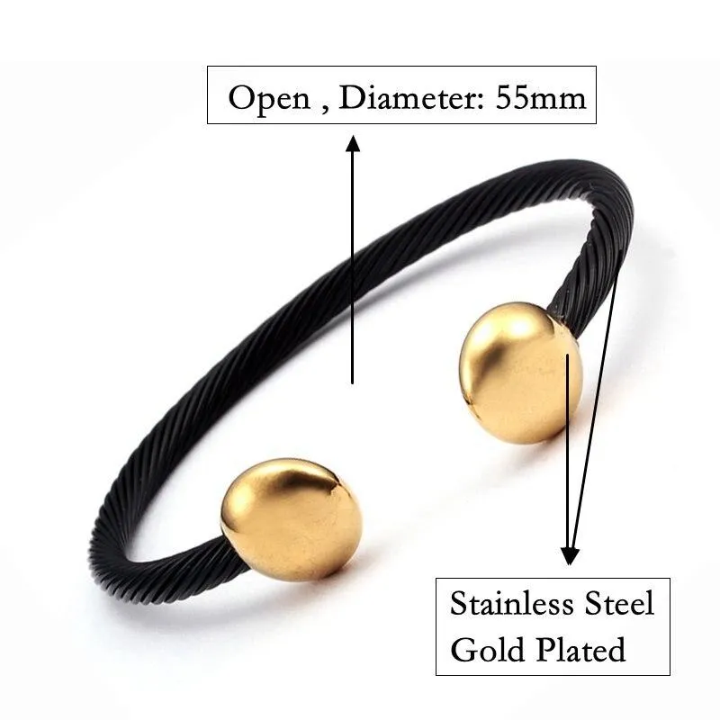 Thomas Stainless Steel Cuff Bracelet