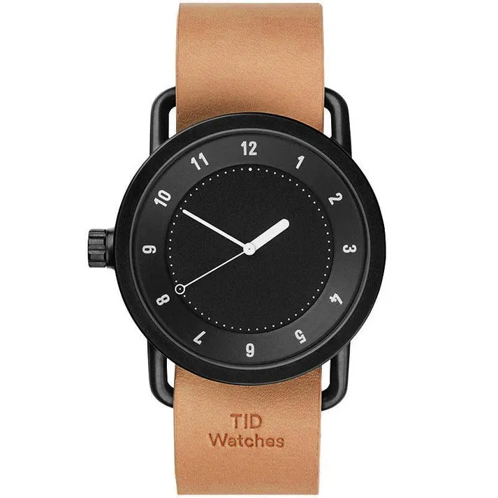 TID No.1 Black Dial / Tan Leather Strap / Black Buckle