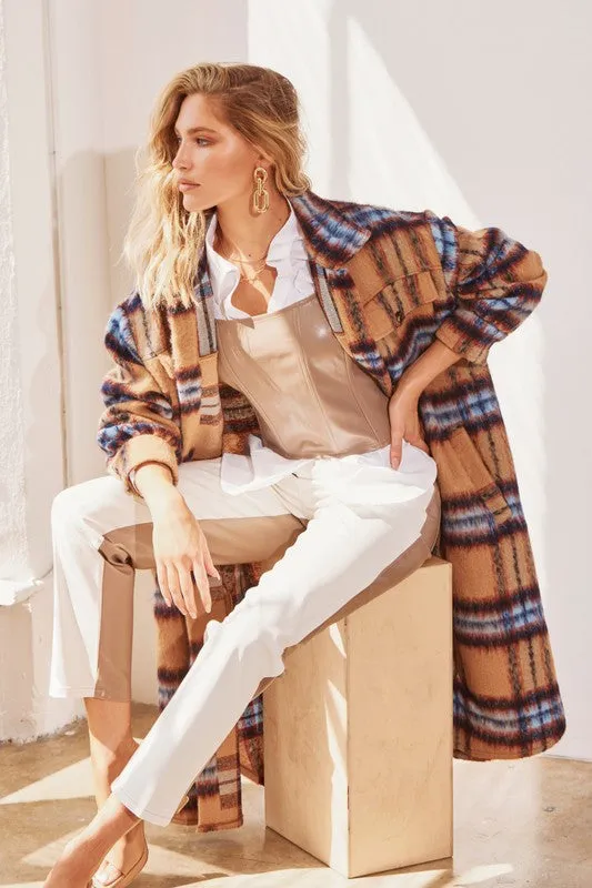 TWO TONE FAUX LEATHER PANTS