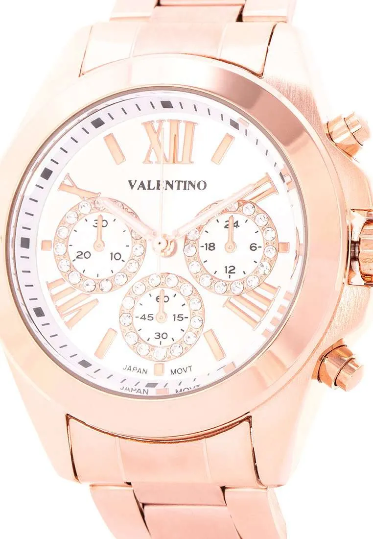Valentino 20122222-SILVER DIAL Gold Watch for Women